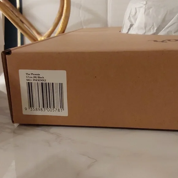 LACK OF COLOR THE PHOENIX FEDORA HAT BLACK SIZE 57CM(M) - Picture 5 of 15